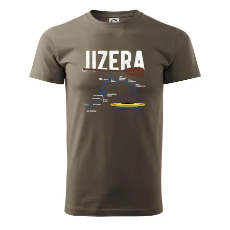 Mapa řeky Jizery