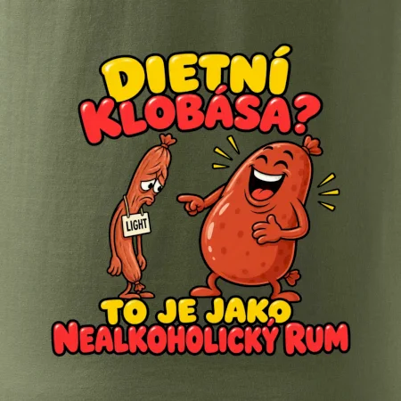 Dietní klobása jako nealkoholický rum