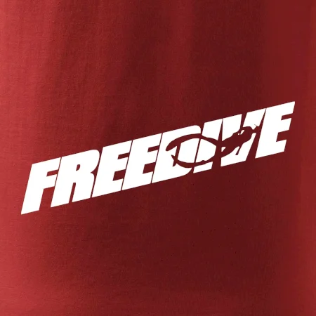 Freedive - nápis s potápěčem