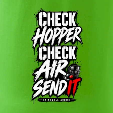 Kontrola zásobníku check hopper air paintball