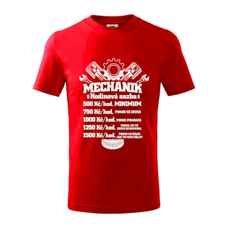 Mechanik - hodinová sazba