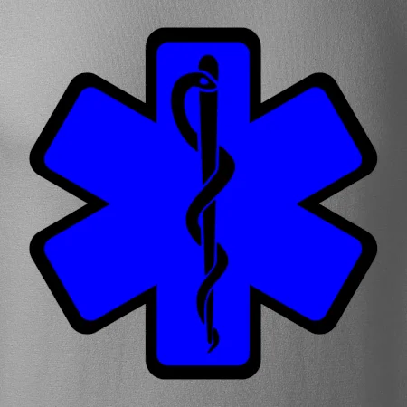 Rescue - Hvězda na prsu +  nápis na zádech