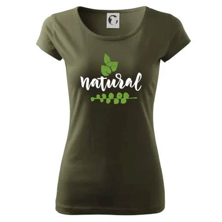 Natural - nápis v listech