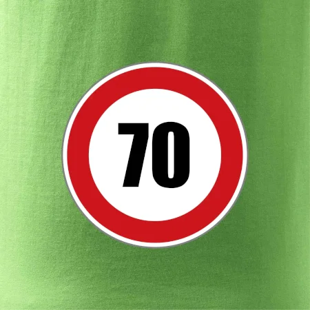 Dopravní značka - omezení rychlosti 70