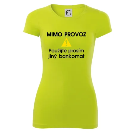 Mimo provoz - použijte jiný bankomat