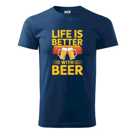 Life is better with beer - oranžové