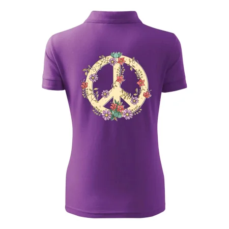 Peace symbol pískový