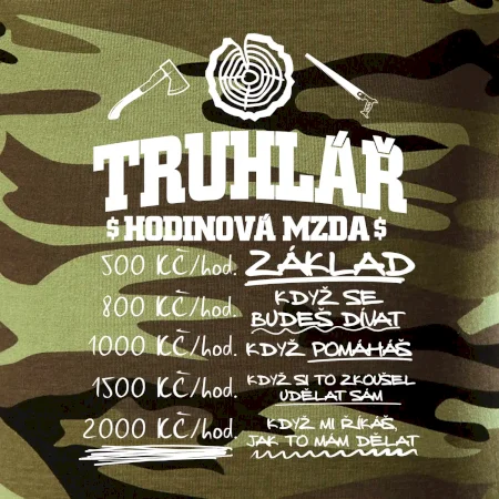 Hodinová mzda truhlář