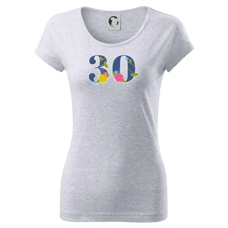 Květinové číslo kreslené - 30