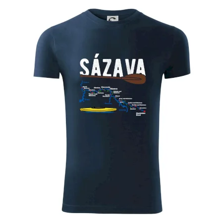 Mapa řeky Sázavy