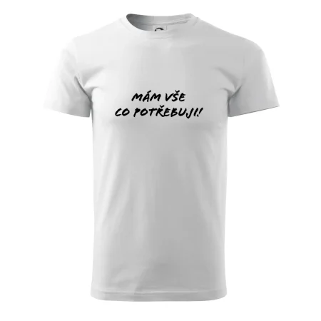 Nápis mám vše co potřebuji