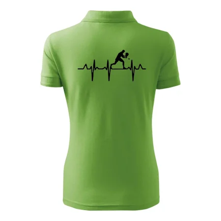 EKG stolní tenista stojící
