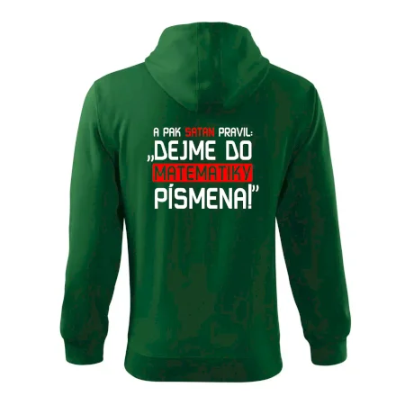 A pak satan pravil dejme do matematiky písmena