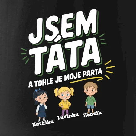 Jsem táta a tohle je moje parta  (obrázky a jména dětí)