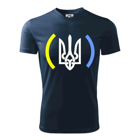 Ukrajina trojzubec s barvami