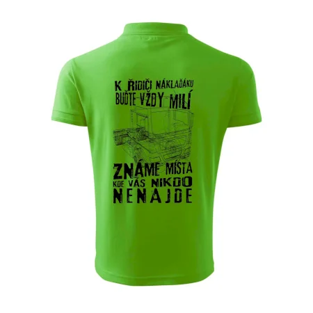 K řidiči náklaďáku buďte vždy milý
