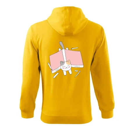 Učení na státnice kočka