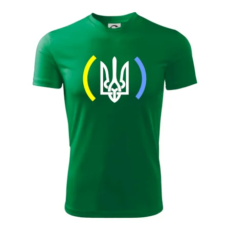 Ukrajina trojzubec s barvami
