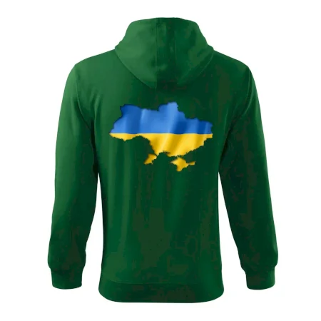 Ukrajina vlajka mapa