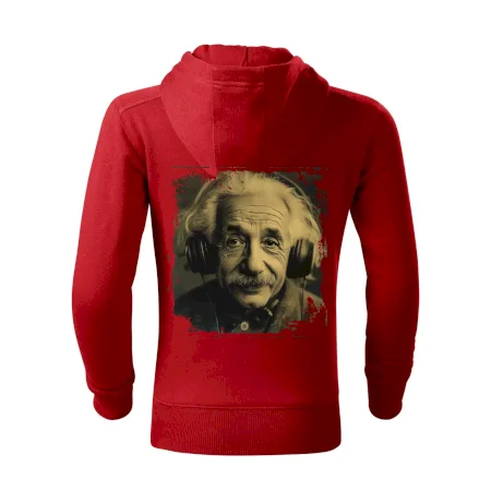 Albert se sluchátky