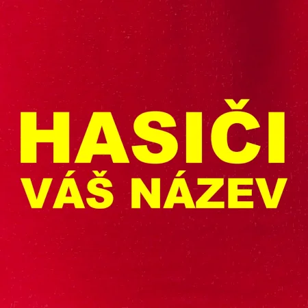 Hasiči - žlutý nápis - váš název sboru