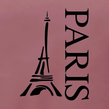 Paris nápis Eiffelovka na výšku