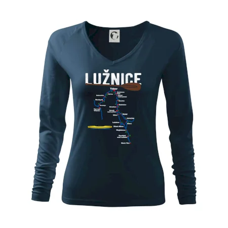 Mapa řeky Lužnice
