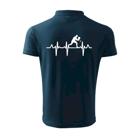 EKG stolní tenista stojící