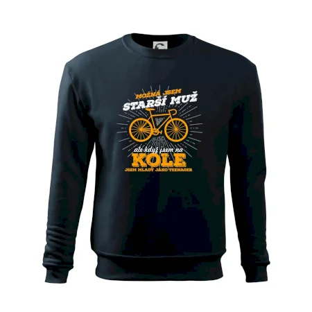 Starší muž - cyklista silniční kolo