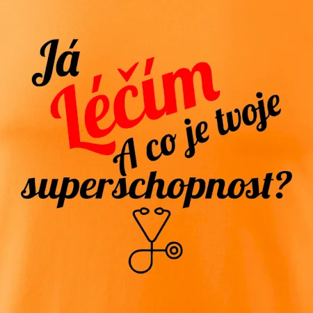 Já léčím - tvoje superschopnost? Šikmý nápis