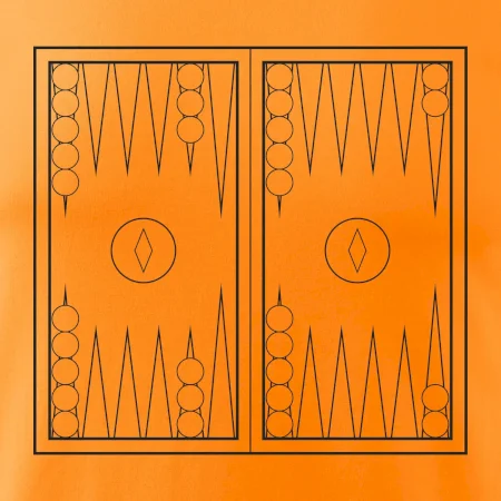 Backgammon černobílý