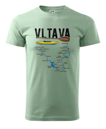 Mapa řeky Vltavy
