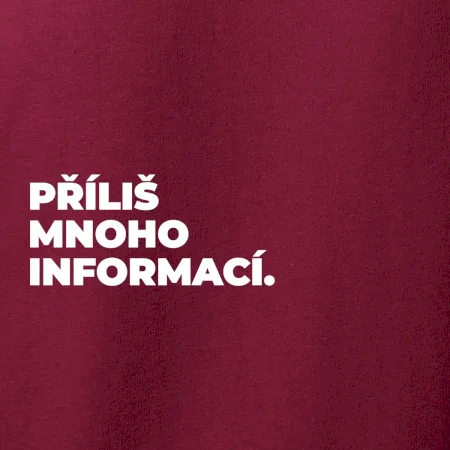 PŘÍLIŠ MNOHO INFORMACÍ.