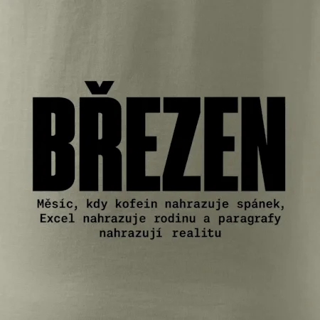 Březen kofein místo spánku