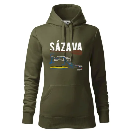 Mapa řeky Sázavy