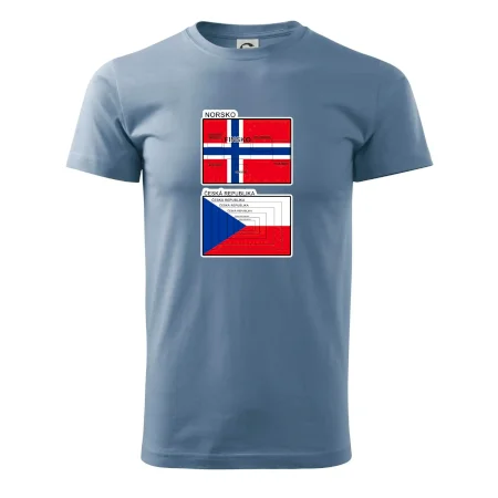 Norská a česká vlajka