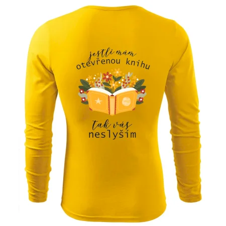 Jestli mám otevřenou knihu, tak vás neslyším