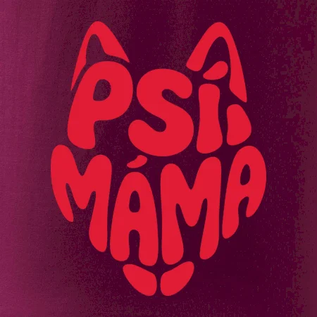 Psí máma nápis v hlavě