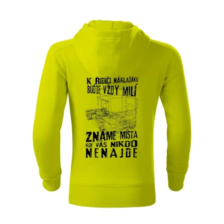 K řidiči náklaďáku buďte vždy milý