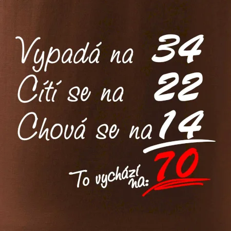 Vypadá, cítí se, chová se - 70 let