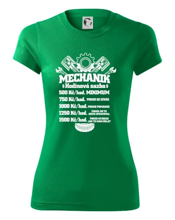 Mechanik - hodinová sazba