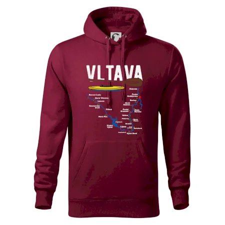Mapa řeky Vltavy