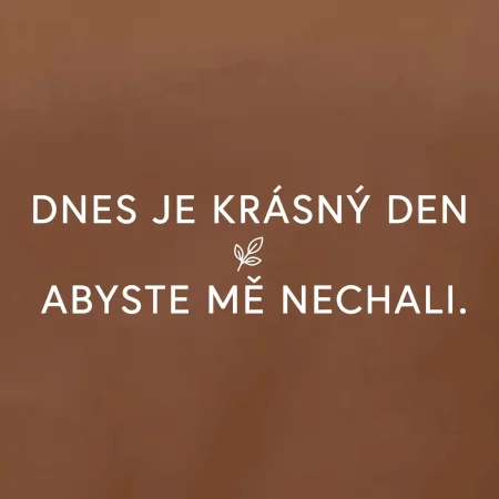 Dnes je krásný den abyste mě nechali bíle