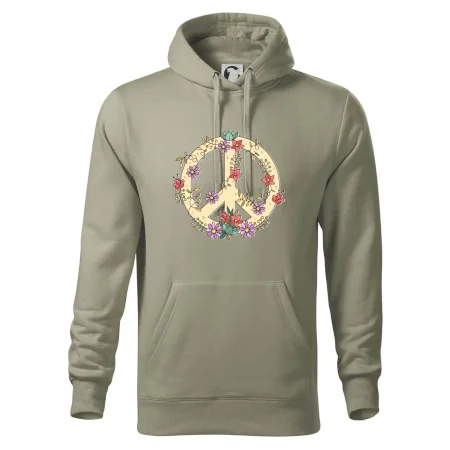 Peace symbol pískový
