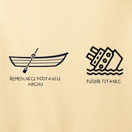Řemeslnici postavili archu, fušeři Titanic