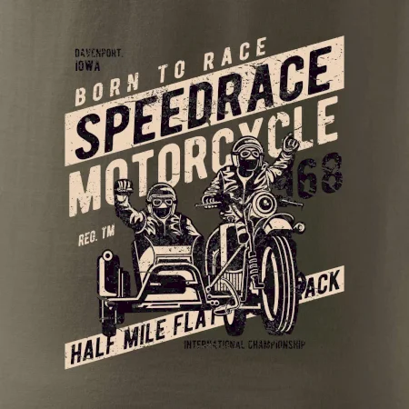 Speedrace motrcycle half mile