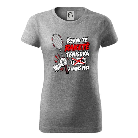 Badmintonová raketa není tenisová