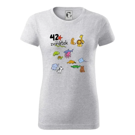 Tričko + 42 nažehlovacích zvířátek