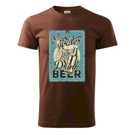 Save water drink beer poster