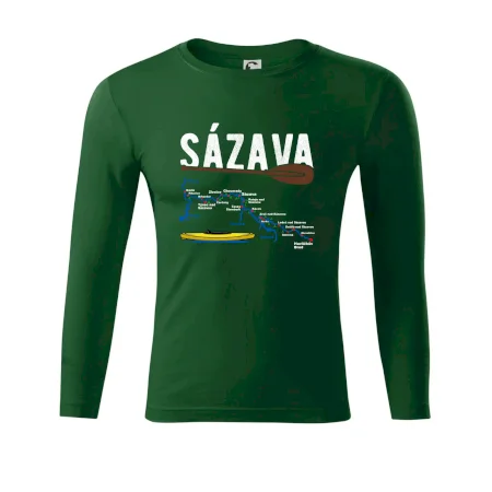 Mapa řeky Sázavy